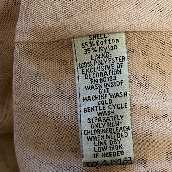 Joan Rivers Blush Textured Top with Ruffle Cuffs - Picture 10 of 11